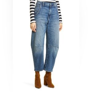 NWT Nili Lotan Emerson High Waist Wide Leg Jeans, Classic Wash, SIZE 28